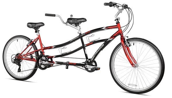 26" Northwoods 21 - Speed Dual Drive Tandem Adult'S Bike, Red/Black